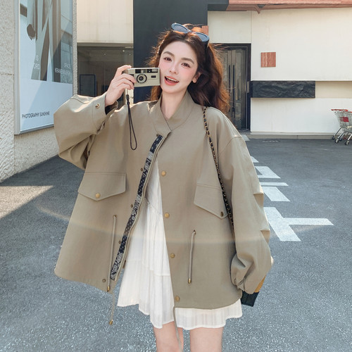 新款春季风衣外套女时尚百搭