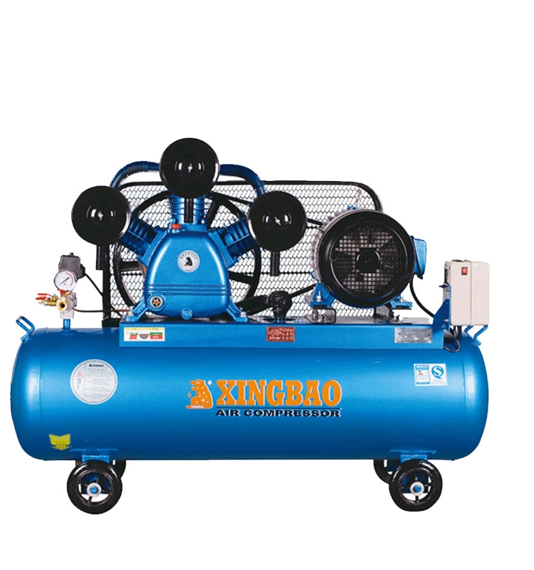 电动华德星豹活塞空压机5.5kw/7.5hp储气罐磁力空气压缩机w0.67/8