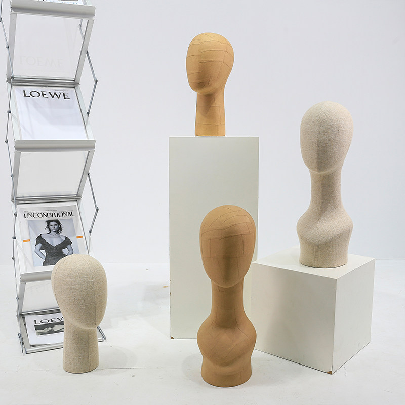 贴纸工艺,复古风帽子展示头模