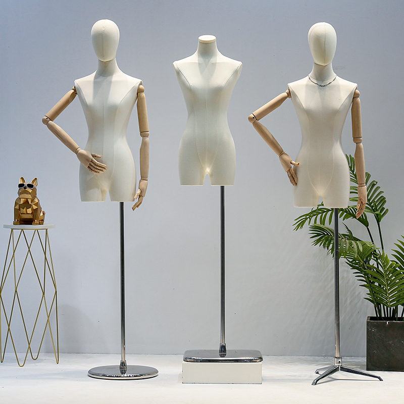 高档韩版小胸锁骨模特道具女装人台全身人体服装店模特架子展示架