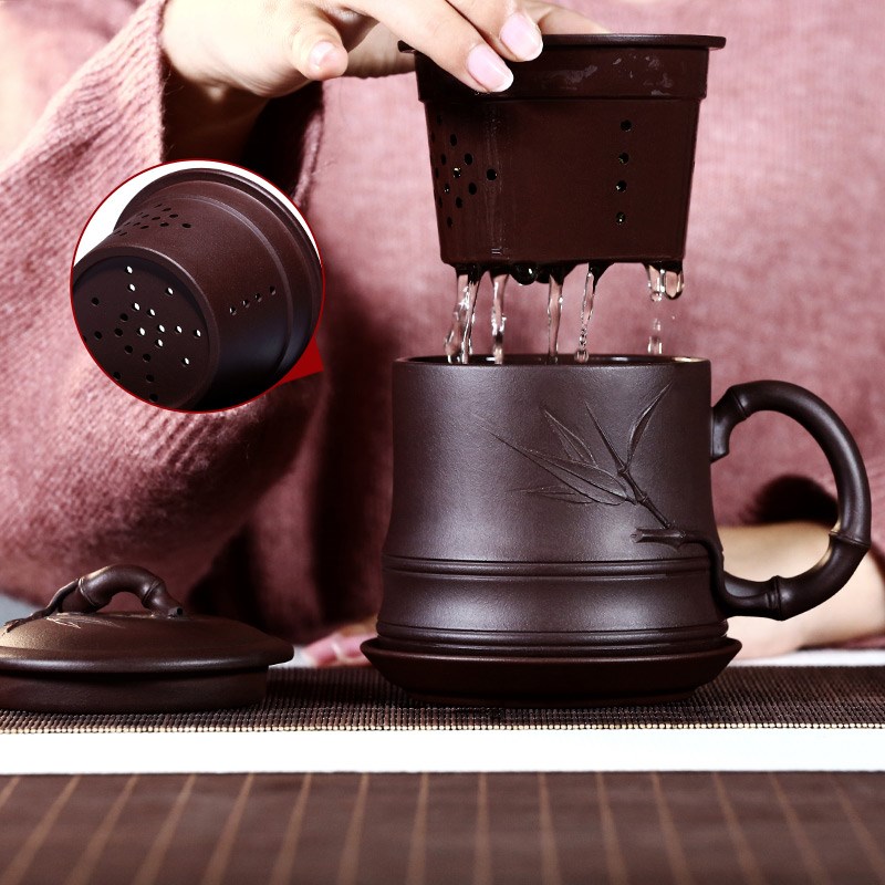 True Art Yixing Boccaro cup teacup Cover cups All hand Boccaro cup Internal bile filter Make tea Bamboo glassin the Tableware , Tea set , Cup  category - from Buy2taobao.com to provide professional Taobao agent buy service