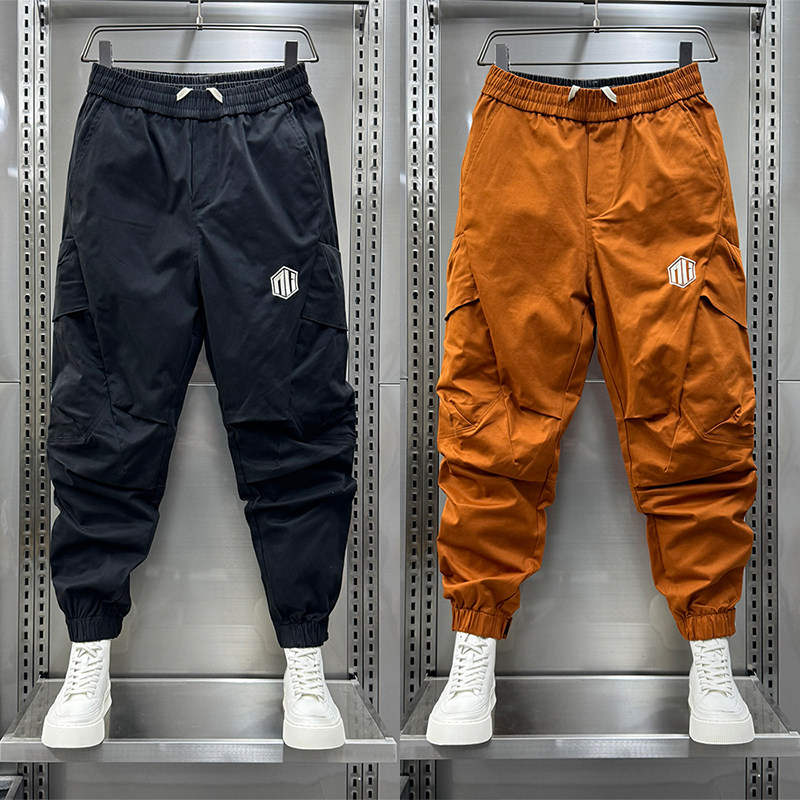 2025秋冬潮流时尚百搭休闲裤男士新款帅气大口袋宽松束脚工装长裤,男装,休闲裤,淘宝优惠券,粉丝福利购,淘宝优惠卷
