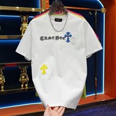 刺绣烫钻圆领短袖 T恤男士 2025春夏新款 个性 休闲百搭帅气流行半袖