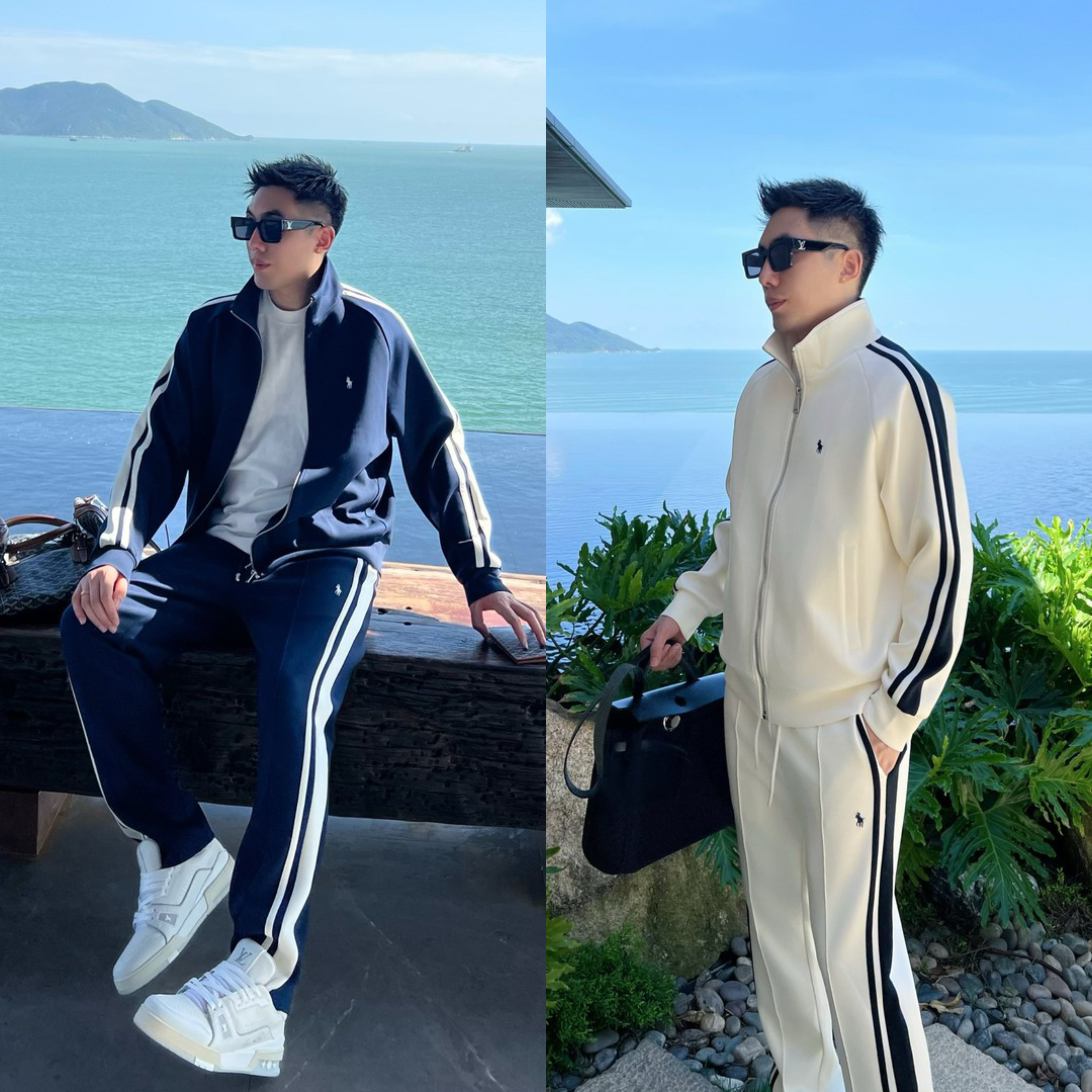 ZPK潮流宽松百搭立领运动两件套