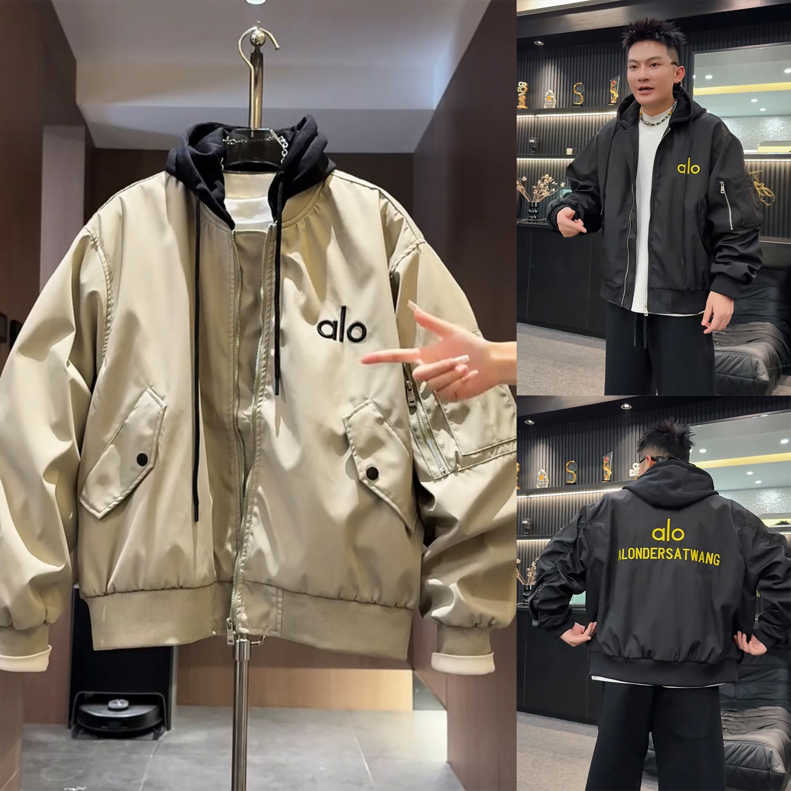 ZPK轻奢时尚工装连帽夹克