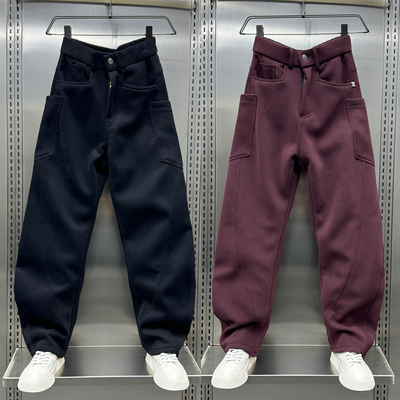 ZPK爆款简约百搭直筒哈伦裤