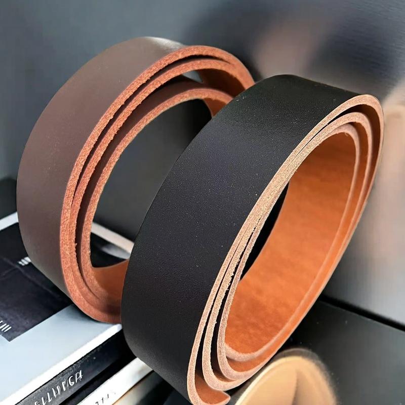 男士自动扣纯牛皮手工腰带