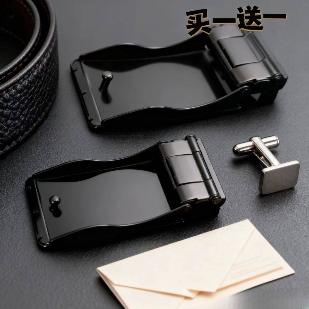 新款打孔轻奢腰带扣合金皮带头平滑扣板扣裤带头圆孔挂扣针扣扣头