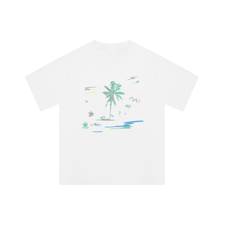 FUMA自制 vintage 重磅不透260g落肩休闲短袖