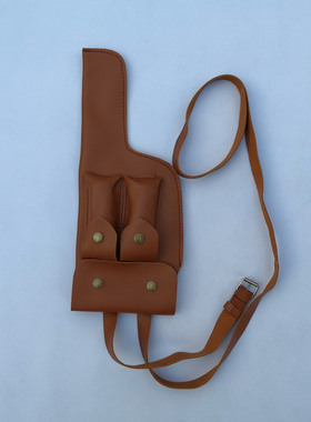 演出道具成人影视皮枪套八路军驳壳枪手枪红军毛瑟王八盒子枪套袋