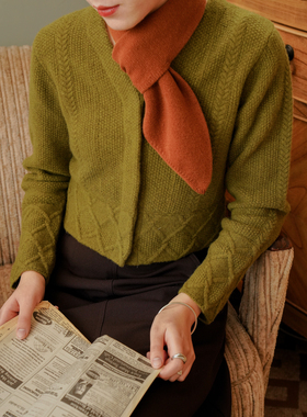 DFD 拥抱云朵 100%纯羊毛百搭可爱保暖软糯多色小领巾围巾