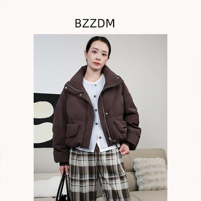 商场同款25冬季短款羽绒服90绒子含量保暖时尚白鸭绒外套短上衣