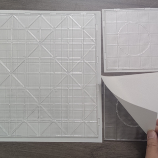 拼豆板2.6mm加大加厚104钉拼豆底板耐高温防烫不变形拼豆板刻度线