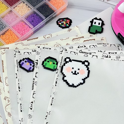 拼豆烫片烘培布哑光半透明