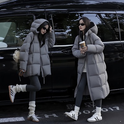 羽绒棉服女2025新款中长款