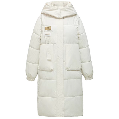 品牌质量韩系中长款羽绒棉服加厚
