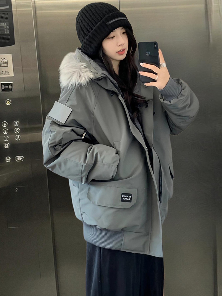 2025年流行冬季新款加厚派克大衣韩式小棉外衣和夹克