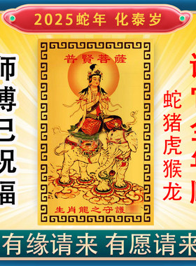 已祝福2025年本命年岁属蛇化符太平安护身符解锦囊十二生肖守护神