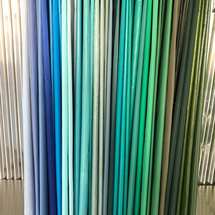 横店月娥羽绒服面料 蓝色绿色系列1