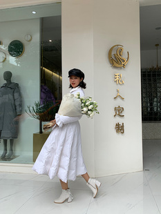 横店月娥2020新款 可定制 甜美羽绒连衣裙仙女裙同款