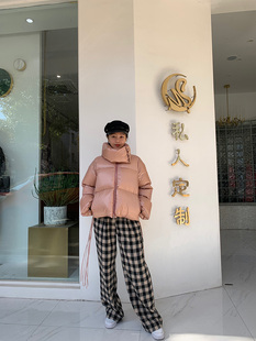横店月娥2020新款羽绒服甜美短款同款可定制