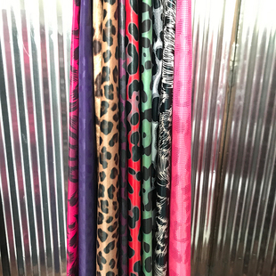 横店月娥羽绒服面料豹纹系列面料