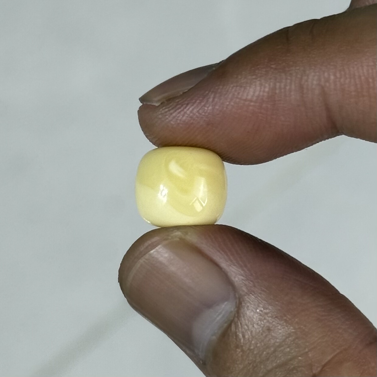 瓷白花阿尔卑斯浓腊波罗的海蜜蜡老型单珠11.2*9.8高庄全品无暇