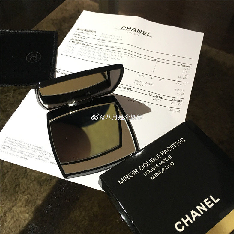 In stock: Chanel portable foldable double-sided makeup mirror, magnifying portable small size makeup mirror