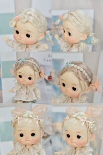 ob11/bjd6分进口精梳马海毛发排娃娃假发3分4分小布发束进口羊毛