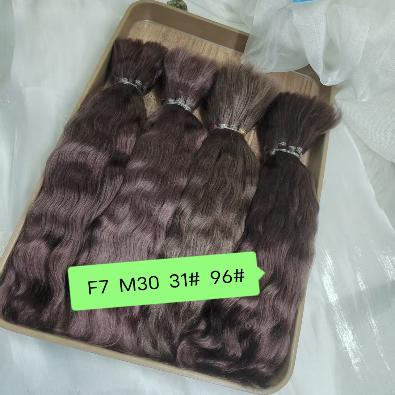 马海毛发排制作bjd娃娃棉花娃娃假发料3分马海毛发OB娃娃BJD娃娃