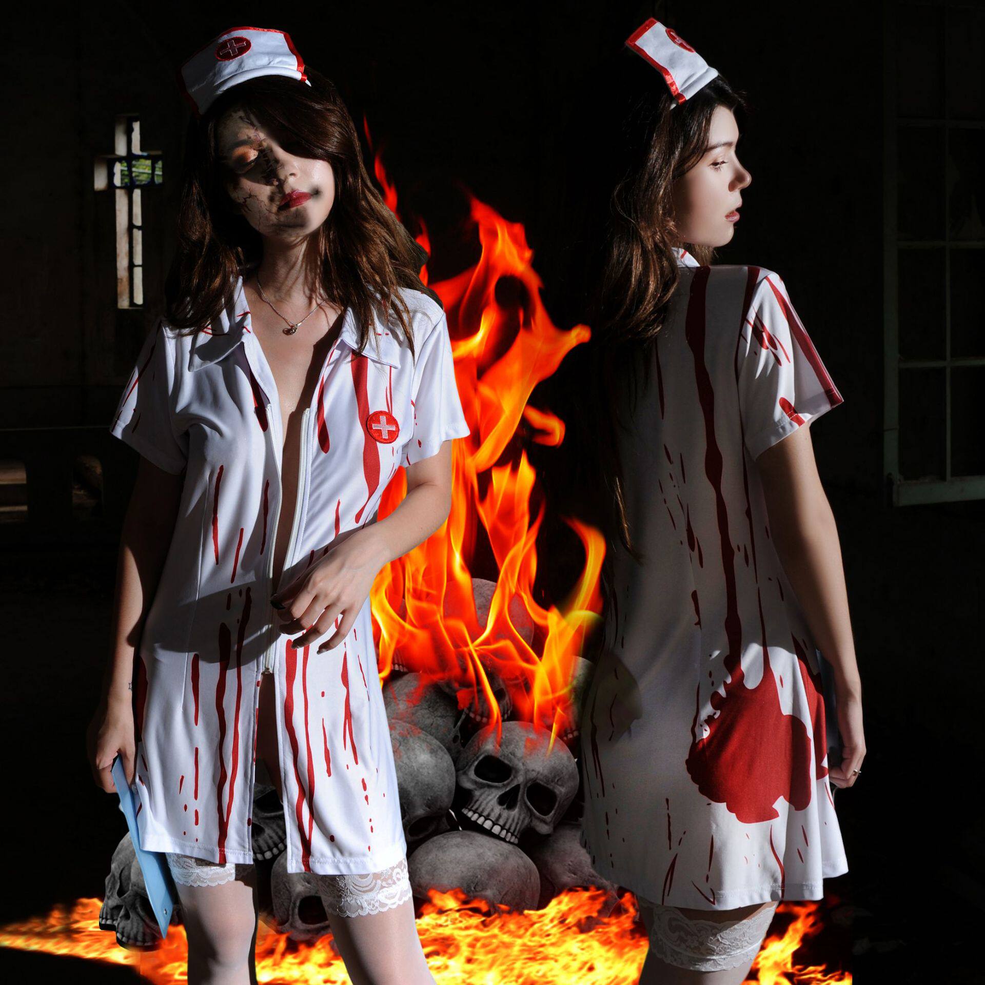 Ghost Nurse Blo连体衣/裤