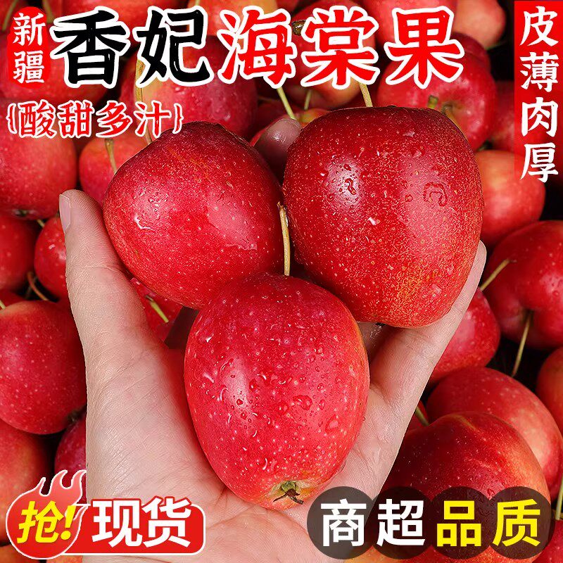 顺丰正宗新疆香妃海棠果应季水果阿克苏鸡心小苹果酸甜新鲜包邮ZZ