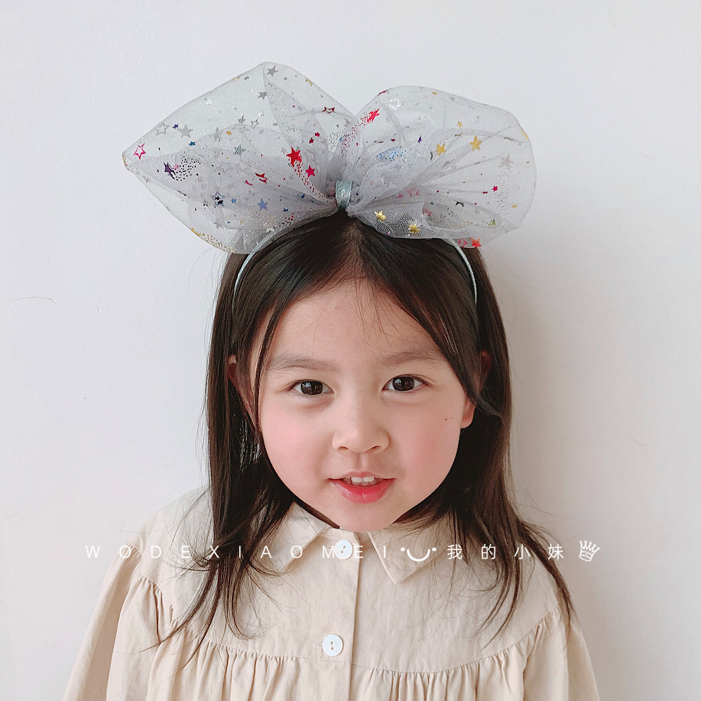 大蝴蝶结超仙闪亮发夹头箍萌萌哒