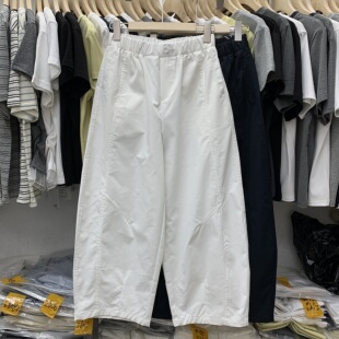 潮 垮裤 泓洛菲3327欧货2027春夏休闲哈伦裤 女宽松显瘦九分萝卜裤