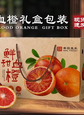 血橙赣南脐橙冰糖橙包装纸箱5-10装斤橙子水果高档礼品盒纸空盒子