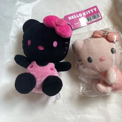 日本黑粉hellokitty公仔