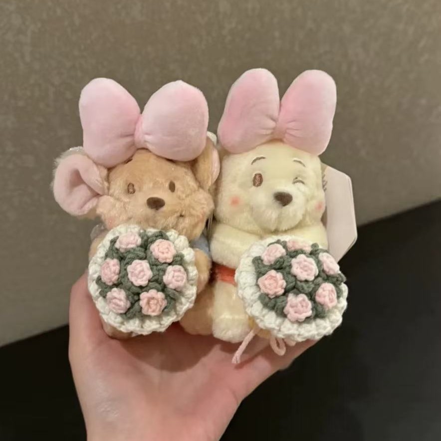 日本捧花噗噗维尼小熊正