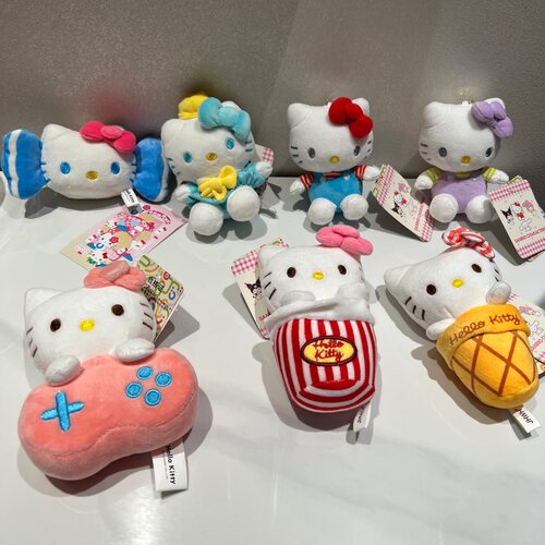 正版授权hellokitty挂件甜筒冰淇淋奶糖番茄毛绒可爱包挂