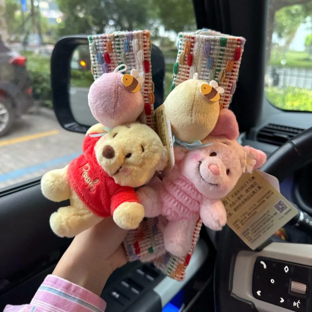 日本正版维尼熊皮杰猪车