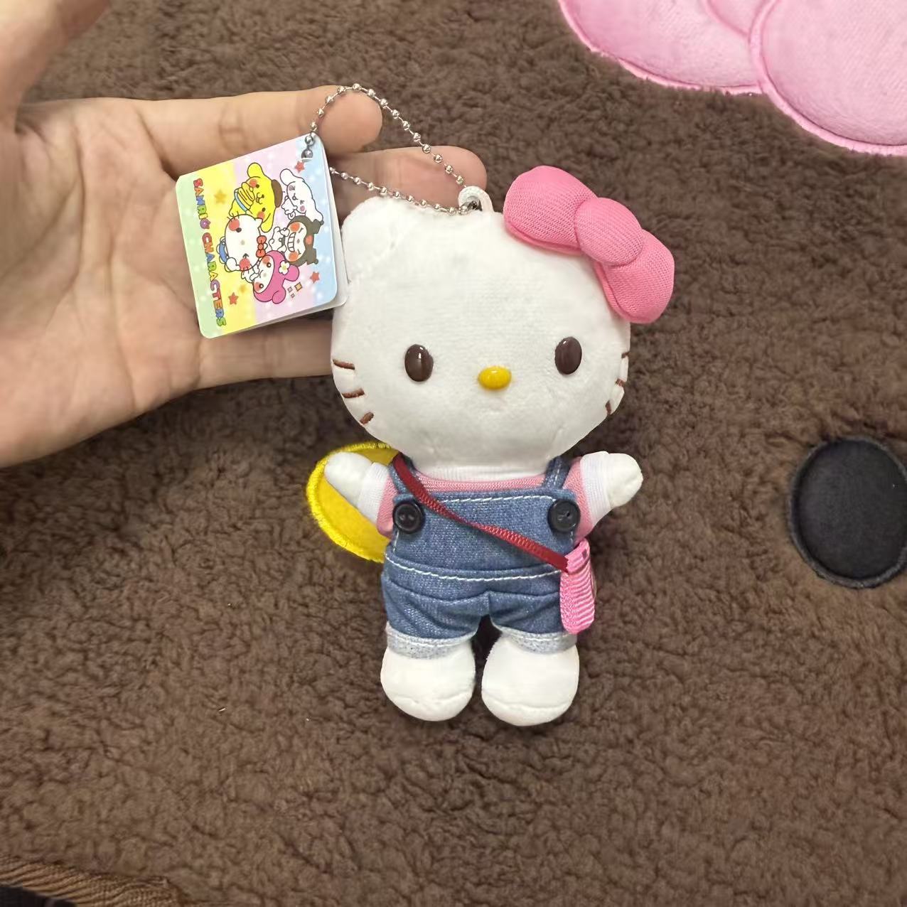 日本牛仔斜挎包KT猫小挂