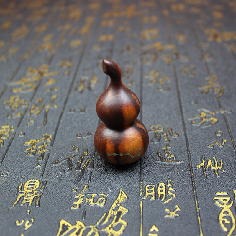 雷击桃木葫芦挂件随身钥匙扣挂坠木雕