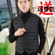 帅气坎肩 大码 男羽绒背心马甲白鸭绒中年轻薄无领修身 内穿贴身短款