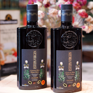 「现货」奥莱奥原生PDO橄榄油特级初榨olive青果500ml2瓶装