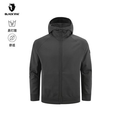 BLACKYAK/布来亚克2025冬新款宽松休闲男无缝针织夹克外套WYM699
