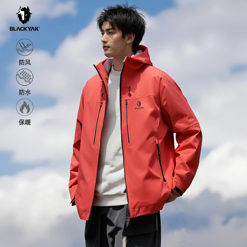BLACKYAK/布来亚克25春季新款男士GORE防水3L户外冲锋衣SYM131
