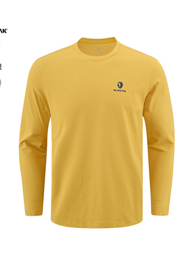 BLACKYAK/布来亚克2025秋新款男士保暖休闲长袖圆领T恤FYM431