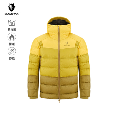 BLACKYAK/布来亚克2025冬新款男鹅绒保暖羽绒服WYM689蓬松度767