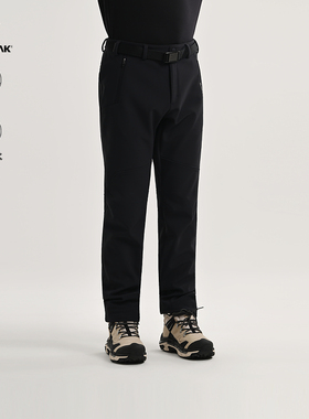 BLACKYAK/布来亚克2025秋冬新款户外软壳裤保暖加绒男裤WYM341W