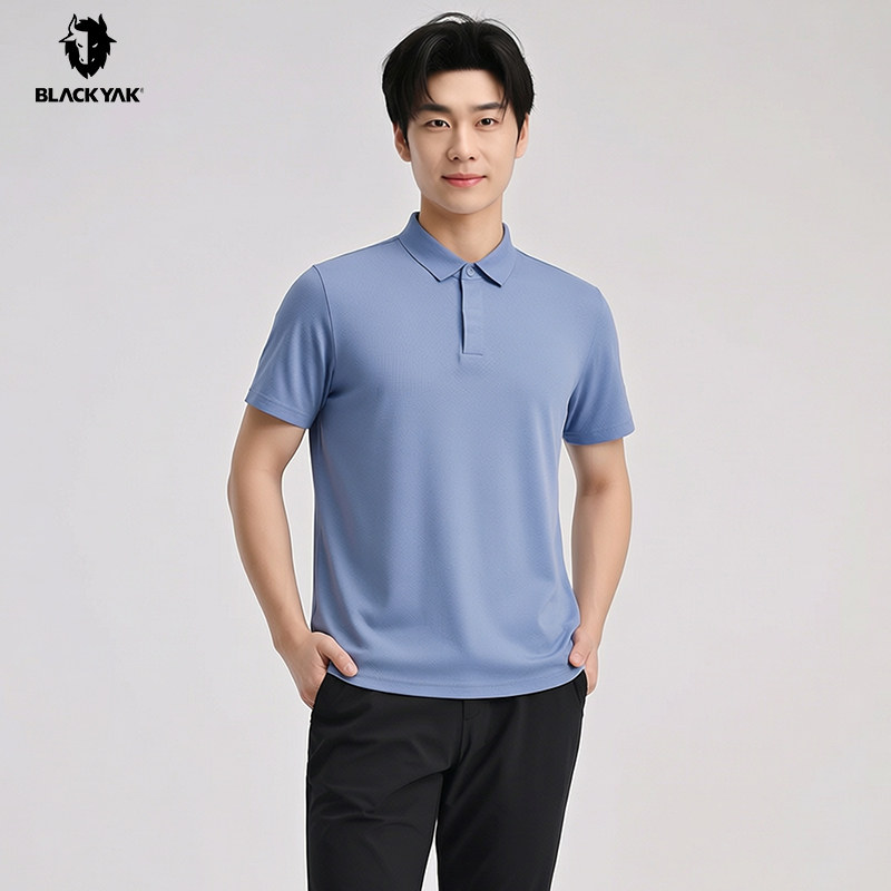 BLACKYAK/布来亚克2026夏新款商务舒适透气男短袖POLO T恤MIM183