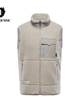 BLACKYAK/布来亚克 男士户外休闲仿羊羔绒立领保暖马甲FLM503